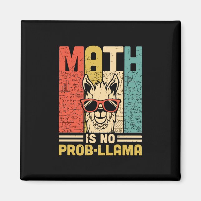 Aimant Math Teacher Math Is No Problem (Devant)