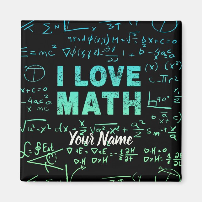 Aimant Math Teacher or Mathematics Professeur et étudiant (Devant)