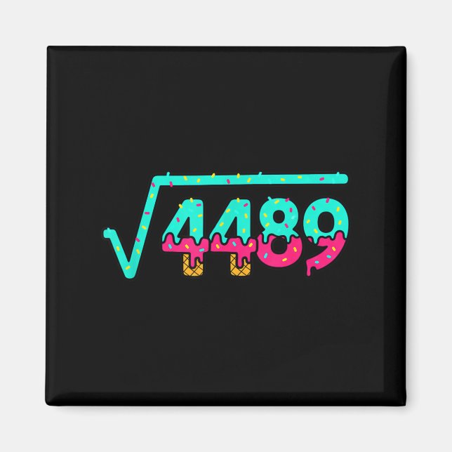 Aimant Mathematics Radical 4489, Playful Donut Numbers Ma (Devant)