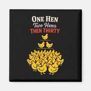 Aimant Mathématiques de poulet Trop de poulets Humour de