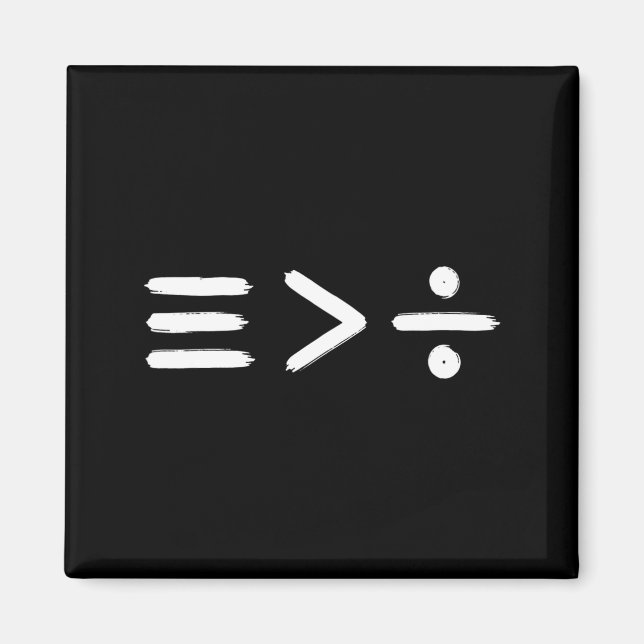 Aimant Mathématiques Égalité > Symbole Mathématique Di (Devant)
