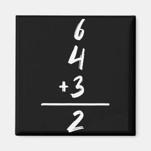 Aimant Mathématiques Inspirées du Baseball 6 4 3 2 Double