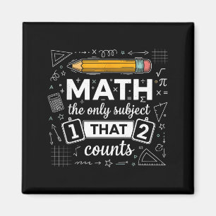 Aimant Mathématiques Le Seul Sujet Qui Compte Drôle Prof