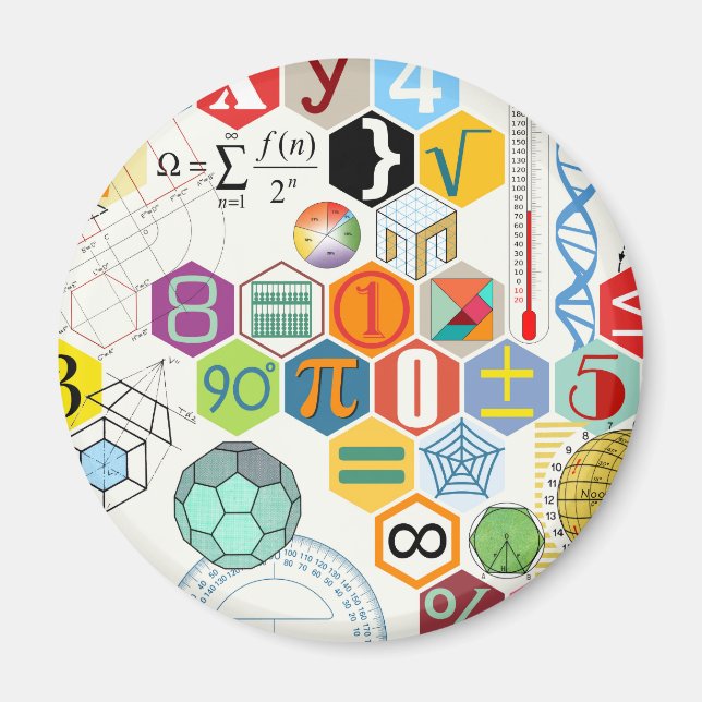 Aimant Maths (blanc) (Devant)