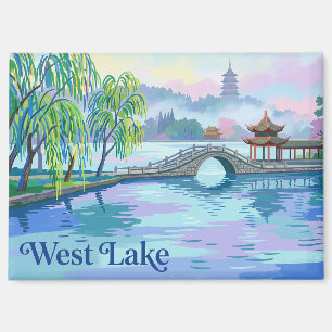 Aimant Matin Brumeux Lac Ouest Hangzhou Chine