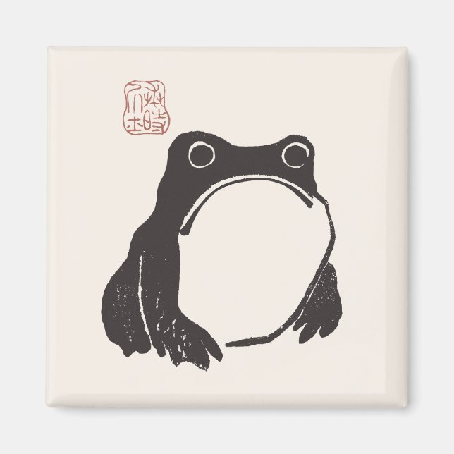 Aimant Matsumoto Hoji Frog Sad Melancholy Artiste japonai (Devant)