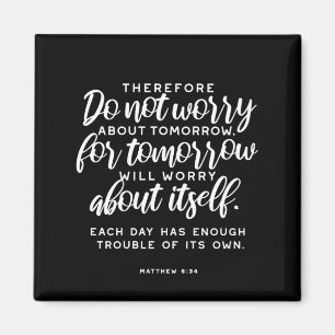 Aimant Matthieu 6:34 Verse de la Bible