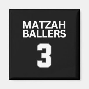 Aimant Matzah Ballers 3 Funny Jewish Pun Basketball Team