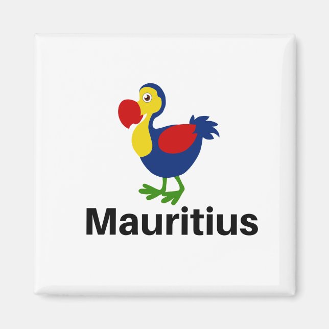 Aimant Mauritian Dodo Bird Bright and Colourful (Devant)