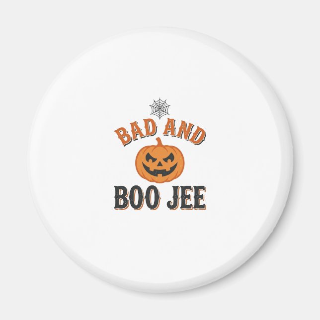 Aimant Mauvais et Boo Jee Halloween Citrouille Graphique_ (Devant)