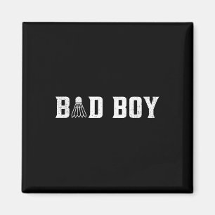 Aimant Mauvais Garçon Graphique Navette Joueur de Badmint