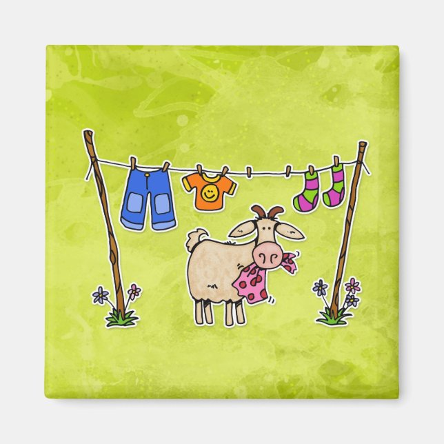 Aimant mauvaise chèvre (Devant)