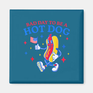 Aimant Mauvaise journée pour être un hot dog drôle bbq gr
