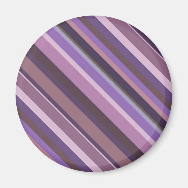 Aimant Mauve diagonal stripes (Devant)