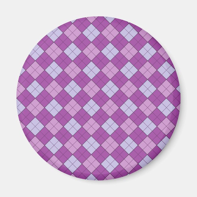 Aimant mauve (rond) (Devant)
