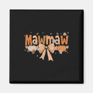 Aimant Mawmaw Citrouille Fall Coquette Bow Thanksgiving M