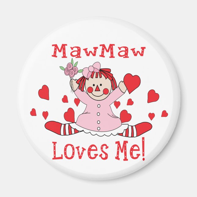 Aimant MawMaw Love's me Rag Doll (Devant)