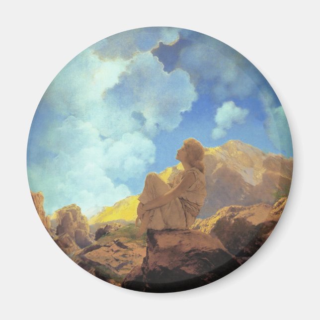 Aimant Maxfield Parrish Matin 1922 Nuage Bleu Beaux-Arts (Devant)