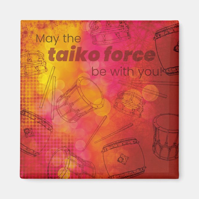Aimant May the taiko force be with you magneet (Devant)