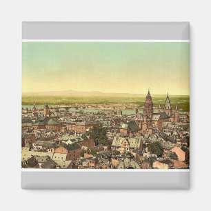 Aimant Mayence, vers le Rhin, le Rhin, magni de