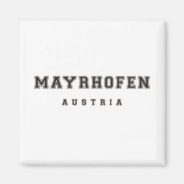 Aimant Mayrhofen Autriche (Devant)