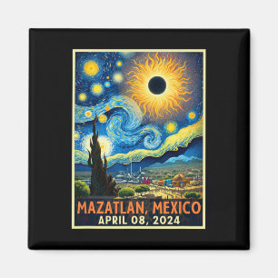 Aimant Mazatlan Mexique Total Solar Eclipse 2024 Starry N