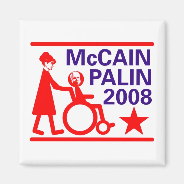 Aimant McCain Palin 2008 (Devant)