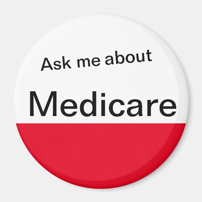 Aimant Me questionner sur Medicare  (Devant)