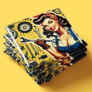 Aimant Mécanique vintage pin-up
