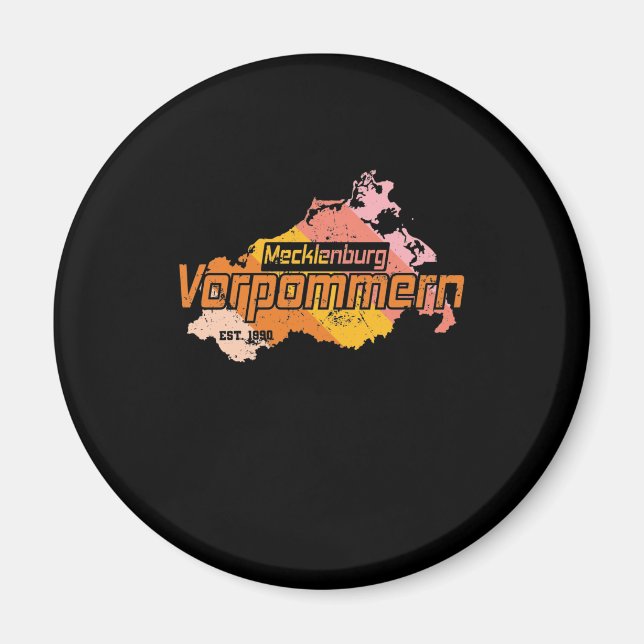 Aimant Mecklenburg Vorpommern Land d’Allemagne (Devant)