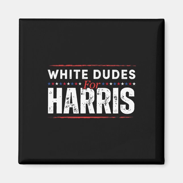 Aimant Mecs Blancs Pour Kamala Harris Mens (Devant)
