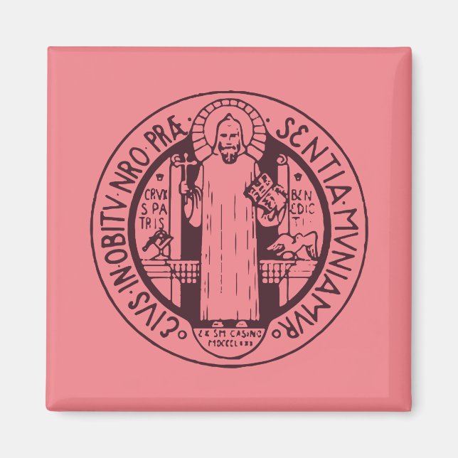 Aimant Médaille de Saint Benoît (Devant)