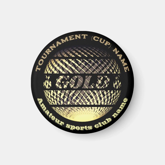 Aimant Médaille d'or, 1ère place champion de sport (Devant)