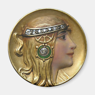 Aimant Médaillon Art Nouveau