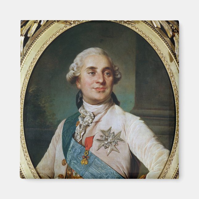 Aimant Médaillon de portrait de Louis XVI 1775 (Devant)