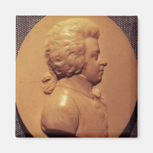 Aimant Médaillon de portrait de Wolfgang Amadeus Mozart