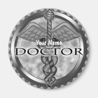 Aimant Médecin argenté