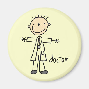 Aimant Médecin Bonhomme Allumette