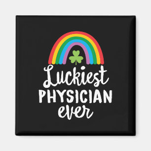 Aimant Médecin le plus chanceux Shamrocks de la Saint-Pat