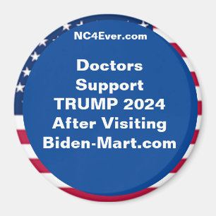 Aimant Médecins Support TRUMP 2024 Après Réfrigérateur