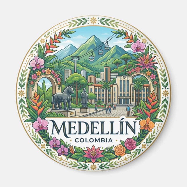 Aimant Medellín Colombie (Devant)