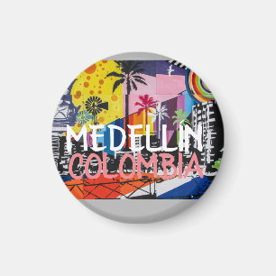 Aimant MEDELLÍN COLOMBIE : Graffiti Mural pour Cool