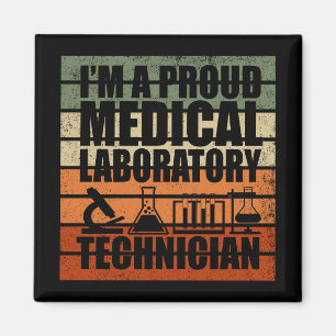 Aimant Médicale Lab Tech Rétro vintage