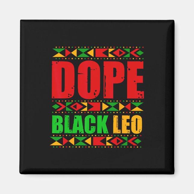 Aimant Médicament Black Leo Black Histoire Mois Melanin A (Devant)