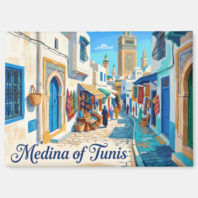 Aimant Médina de Tunis Tunisie (Recto)