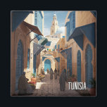 Aimant Médina Tunis Tunisie Travel<br><div class="desc">La Tunisie, le pays le plus au nord de l'Afrique, est une terre riche d'histoire, de paysages variés et d'une culture vivante. Bordée par la mer Méditerranée au nord et le désert du Sahara au sud, la Tunisie offre un mélange unique d'héritage ancien et de charme moderne. Le pays abrite...</div>