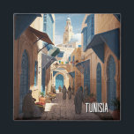 Aimant Médina Tunis Tunisie Travel<br><div class="desc">La Tunisie, le pays le plus au nord de l'Afrique, est une terre riche d'histoire, de paysages variés et d'une culture vivante. Bordée par la mer Méditerranée au nord et le désert du Sahara au sud, la Tunisie offre un mélange unique d'héritage ancien et de charme moderne. Le pays abrite...</div>