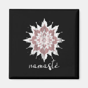 Aimant Méditation ésotérique Fleur de Lotus Namaste Yoga