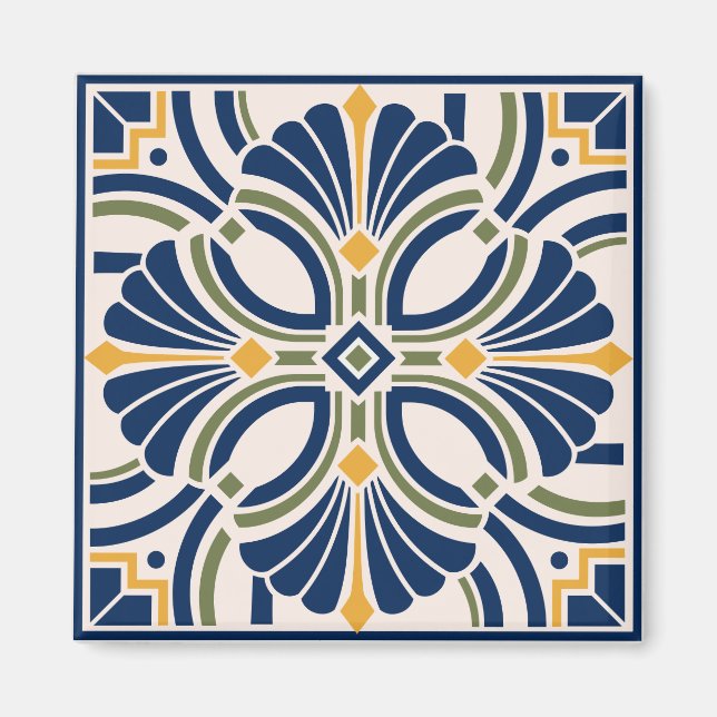 Aimant Mediterranean Ornamental Tile (Devant)
