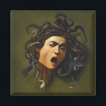 Aimant Medusa tête Caravaggio peinture art mythologie can<br><div class="desc">Medusa tête Caravaggio peinture art mythologie toile domaine public médiéval</div>